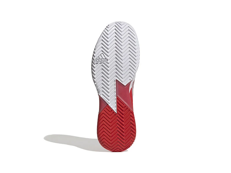Adidas Adizero Ubersonic 4 HEAT Red/White Men's Shoe 5 Adidas Adizero Ubersonic 4 HEAT Red/White Men's Shoe - Image 3