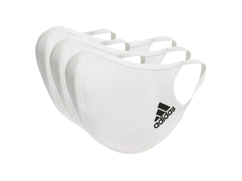 Adidas Face CVR Masks M/L 3 Pack White 3 Adidas Face CVR Masks M/L 3 Pack White
