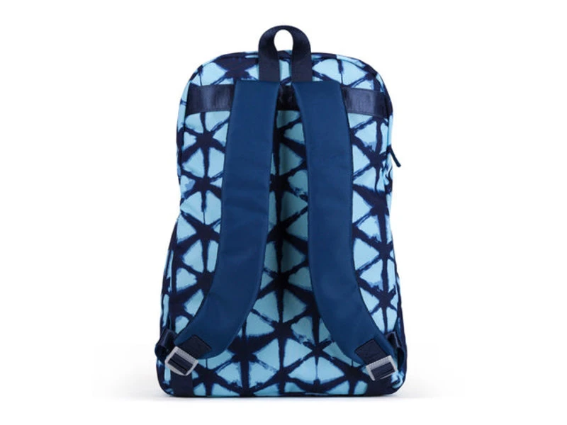 Ame & Lulu Blue Shibori Drop Shot Pickleball Backpack 5 Ame & Lulu Blue Shibori Drop Shot Pickleball Backpack - Image 3