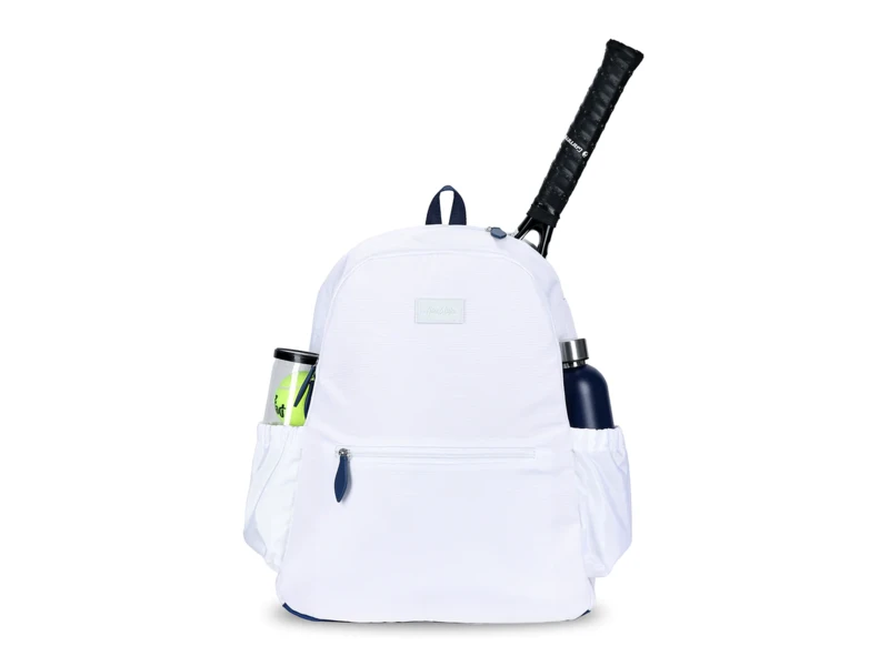 Ame & Lulu White Courtside 2.0 Tennis Backpack 3 Ame & Lulu White Courtside 2.0 Tennis Backpack
