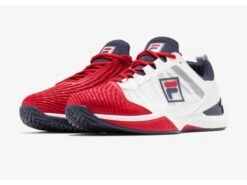Fila Speedserve Men's Tennis Shoe White/Red/Navy -Best Tennis Equip Shop fila speedserve mens tennis shoe white red navy 3
