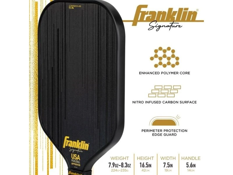 Franklin Carbon STK 17mm Pickleball Paddle 8 Franklin Carbon STK 17mm Pickleball Paddle - Image 6
