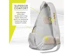 Franklin Pickleball Sling Bag White/Gold -Best Tennis Equip Shop franklin pickleball sling bag white gold 3