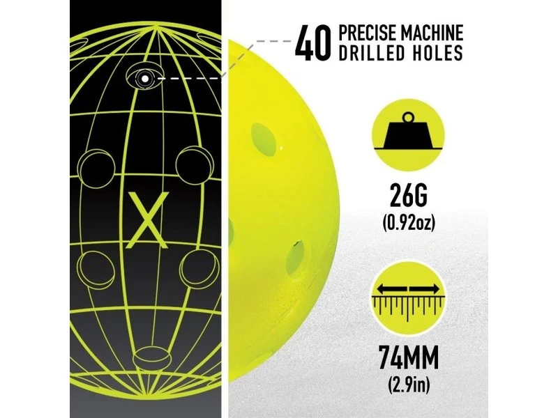 Franklin X-40 Pickleball X6 Yellow 7 Franklin X-40 Pickleball X6 Yellow - Image 5