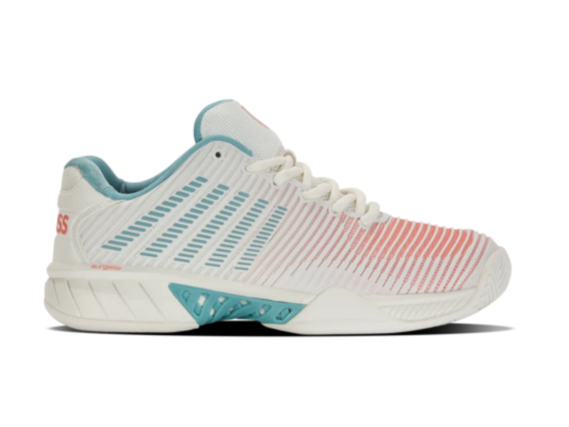 K-Swiss Hypercourt Express 2 Blanc/Blue/Desert Flower Women's Shoe 4 K-Swiss Hypercourt Express 2 Blanc/Blue/Desert Flower Women's Shoe - Image 2