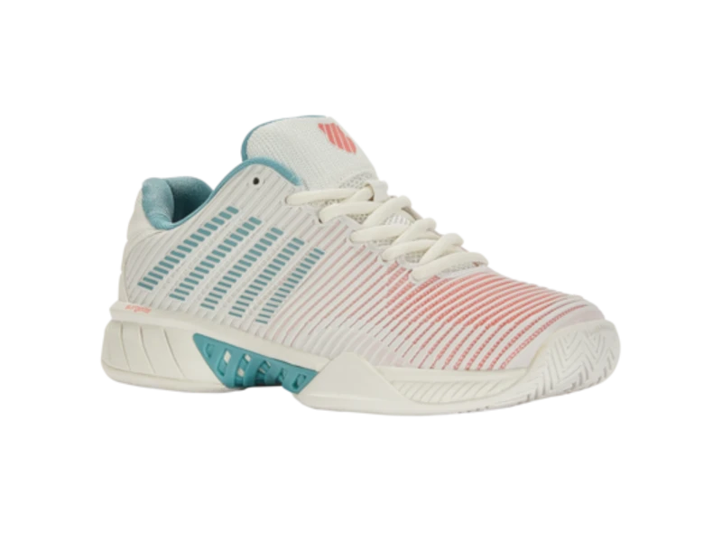 K-Swiss Hypercourt Express 2 Blanc/Blue/Desert Flower Women's Shoe 5 K-Swiss Hypercourt Express 2 Blanc/Blue/Desert Flower Women's Shoe - Image 3