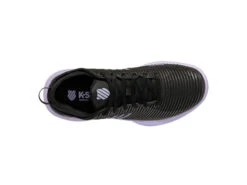 K-Swiss Hypercourt Supreme Black/Purple Women's Shoes -Best Tennis Equip Shop k swiss hypercourt supreme black purple womens sho 2