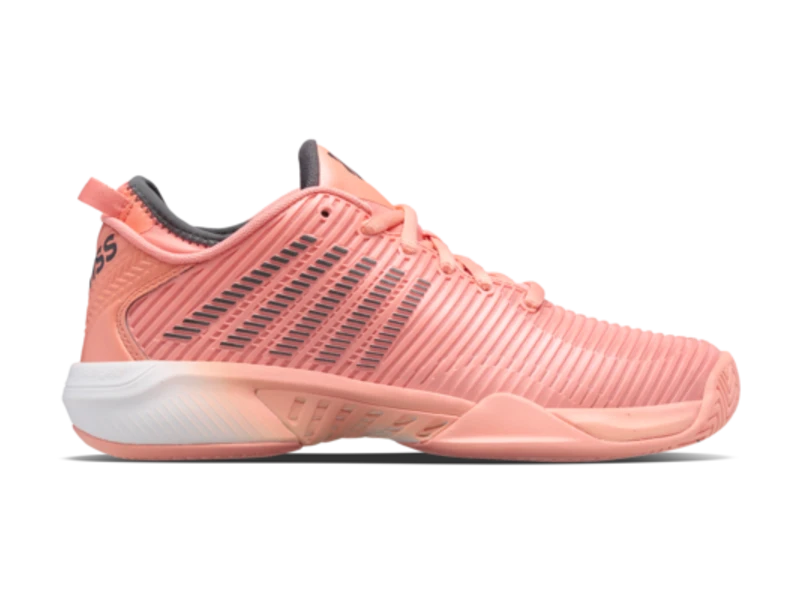K-Swiss Hypercourt Supreme Peach/Asphalt Women's Shoes 4 K-Swiss Hypercourt Supreme Peach/Asphalt Women's Shoes - Image 2