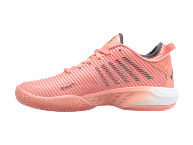 K-Swiss Hypercourt Supreme Peach/Asphalt Women's Shoes 3 K-Swiss Hypercourt Supreme Peach/Asphalt Women's Shoes