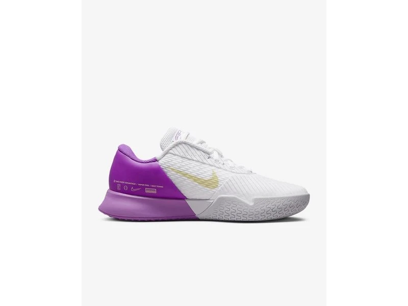 Nike Zoom Vapor Pro 2 Women's Shoe- White/Citron 4 Nike Zoom Vapor Pro 2 Women's Shoe- White/Citron - Image 2