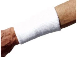Tourna Tourna 6 Inch Wrist Towel White -Best Tennis Equip Shop tourna tourna 6 inch wrist towel white 2