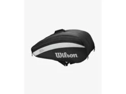 Wilson Fed Team Black/Gray 12-Pack Bag -Best Tennis Equip Shop wilson fed team black gray 12 pack bag 1