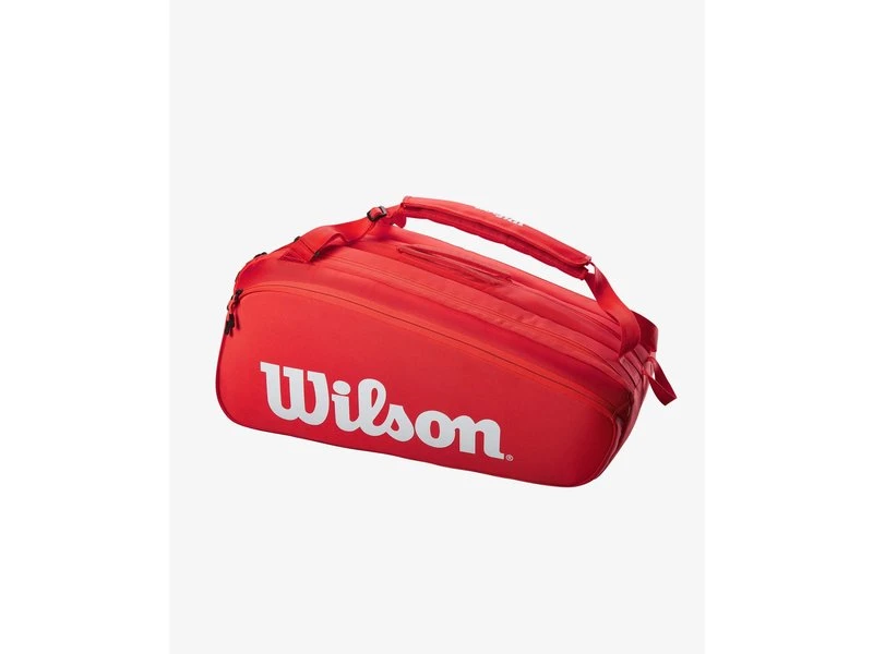 Wilson Super Tour 15 Pack Tennis Bag Red 3 Wilson Super Tour 15 Pack Tennis Bag Red