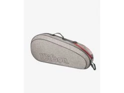 Best Tennis Equip Shop 36 Wilson Team 3 Pack Racquet Bag- Heather Grey
