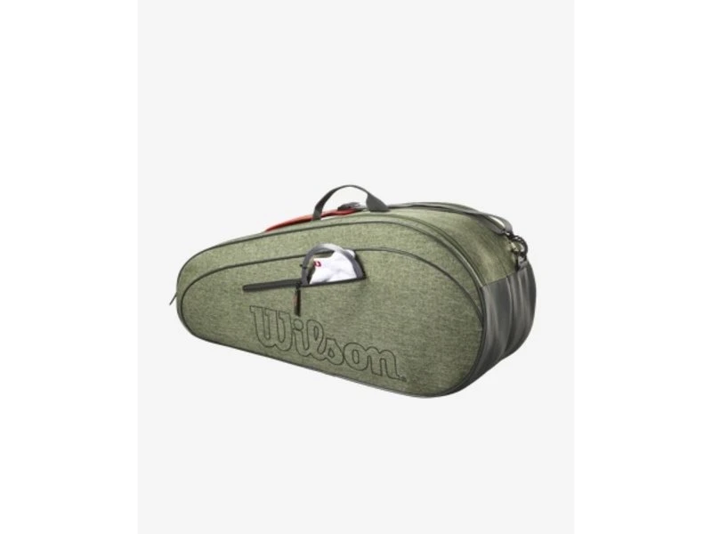 Wilson Team 6 Pack Racquet Bag- Heather Green 6 Wilson Team 6 Pack Racquet Bag- Heather Green - Image 4